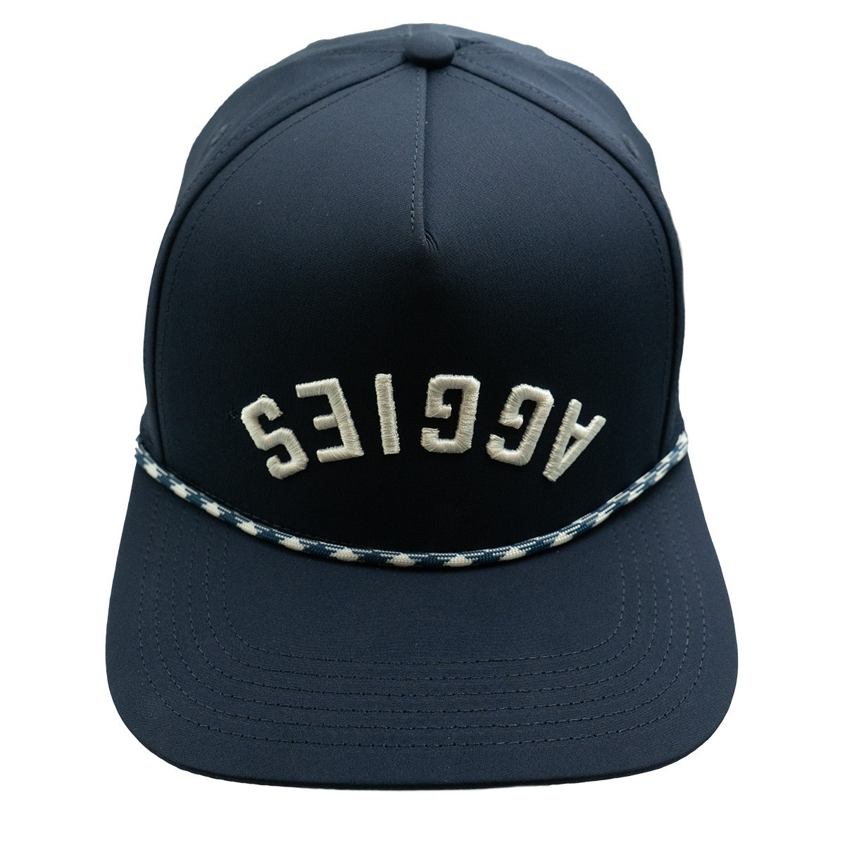 Utah State Aggies Upside Down Rope Cap Navy